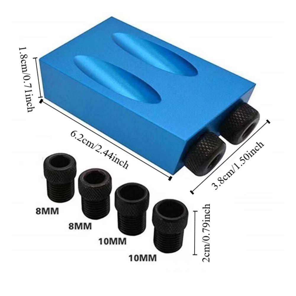 Aluminum Zinc Zinc Alloy Oblique Hole Locator Precision Angle Drill Guide  Woodworking Projects