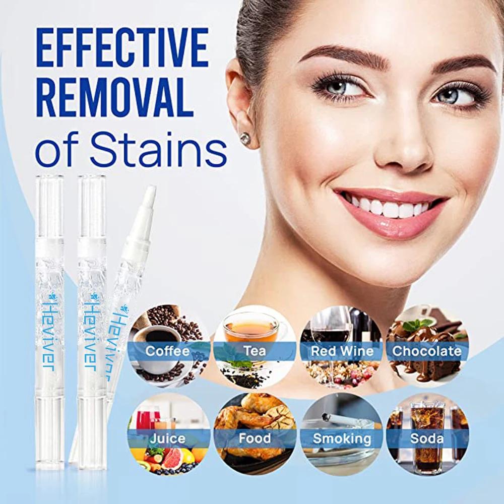 Heviver Elektrická sada na bělení zubů se studeným modrým LED světlem a 4 bělícími gely, Dentální bělící systém pro péči o ústní dutinu a zuby