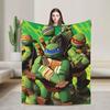 TMNT Game  Blanket Quality Soft  Throw Blanket Autumn Girls Boys Living Room Graphic Bedspread
