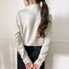 Chinese Style Button-up Shirt Women's Spring French Temperament Elegant Long-sleeved V-neck Top