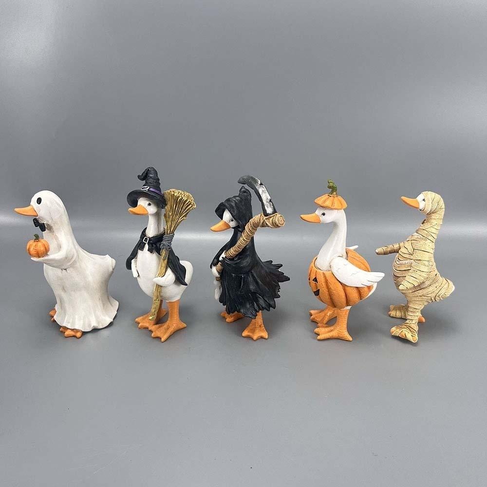 Wasserdichte Halloween-Entenfigur Kreative Geisterkürbis-Skulptur Kinderzimmer