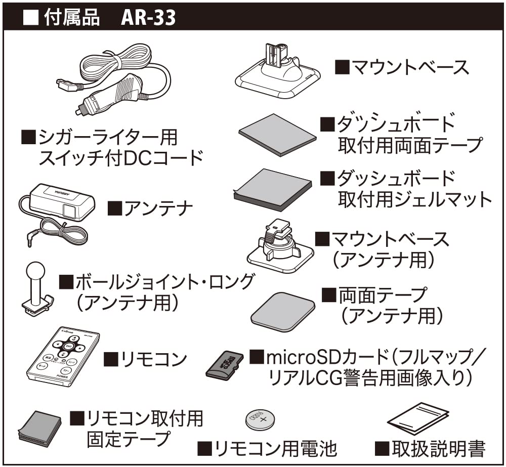 CELLSTAR AR-33 Detector de Radar GPS Compatível com Luz Laser, Tipo Separado, 18 Bandas, Triplo