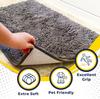 Super Plush Microfiber Anti-skid Soft Bathroom Carpet, Water Absorbent Machine Washable Chenille Bathroom Mat, Quick Drying Plus