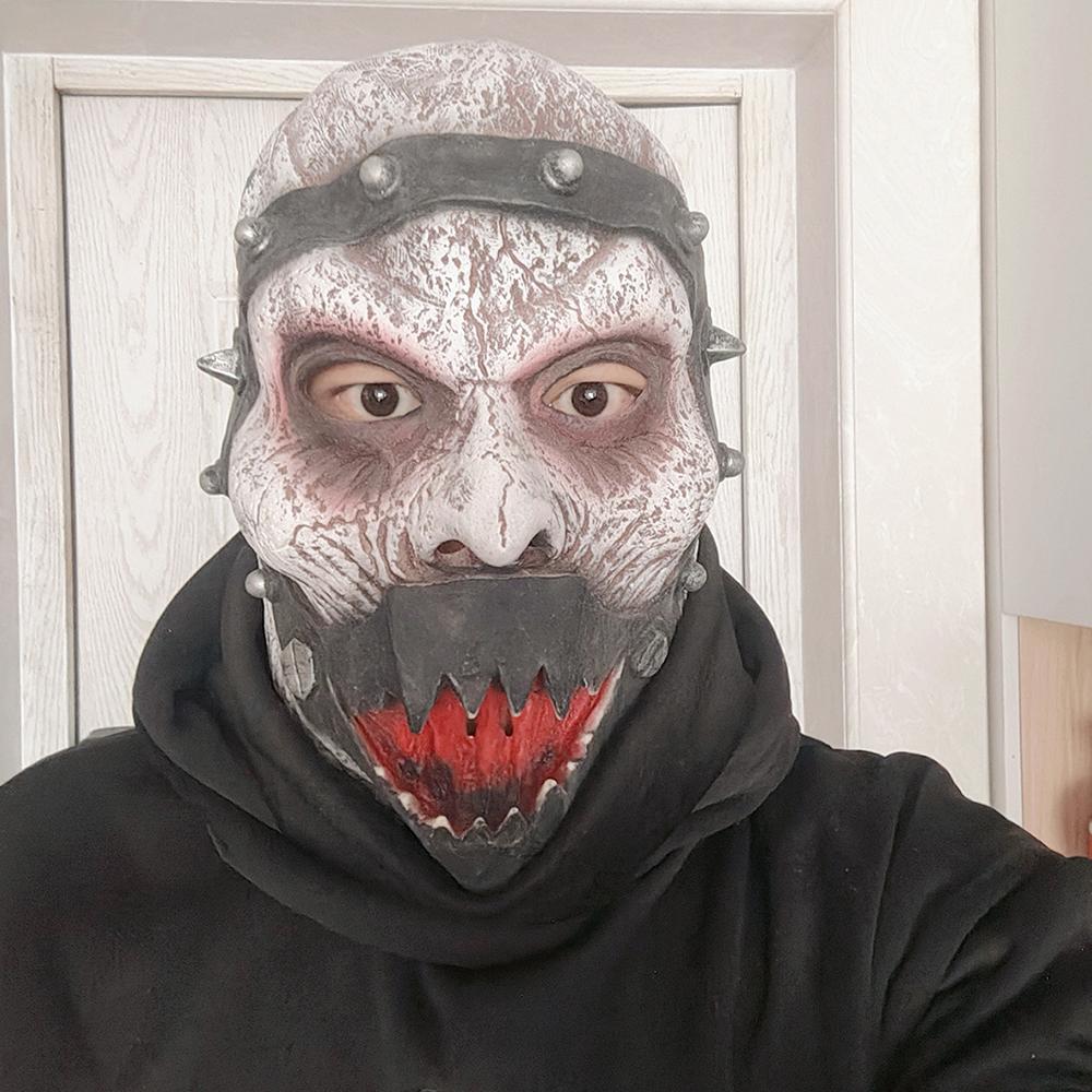 Latex Mask Spooky Haunted House Prop Full-Face Mask Medieval Carnival Mask For Party Escape Room Haunted House