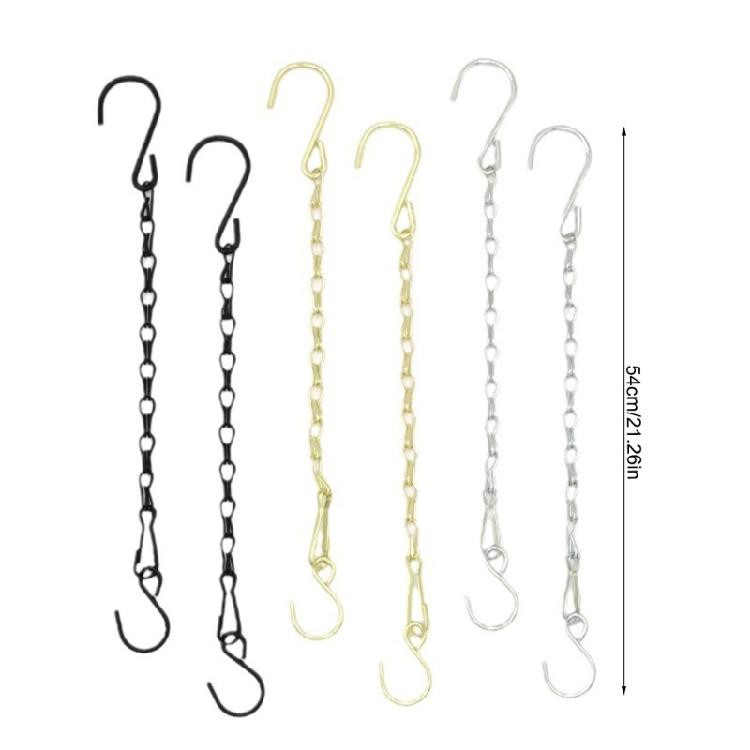 Silver Iron Decorative Chain For Indoor Outdoor Use Includes 20 S Hooks Easy Install Ceiling Decoration Hanger