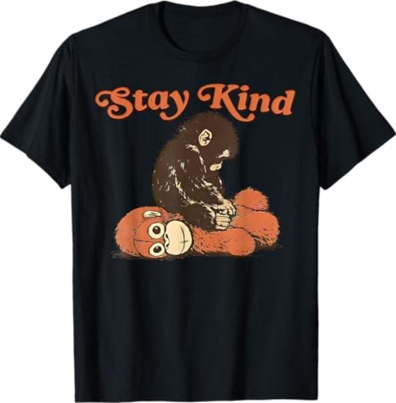 Stay Kind Punch Baby Monkey T-Shirt S разноцветный
