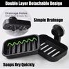 Black Punch free Suction Cup Drain Soap Rack