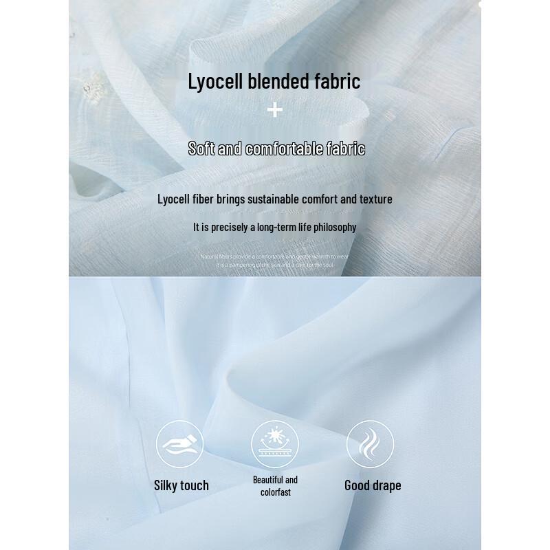 Elegant Lyocell New Chinese Style Dress Set
