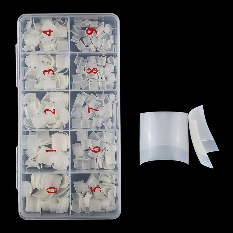 

500 шт./кор. короткие квадратные типсы для французского акрилового маникюра, накладные ногти