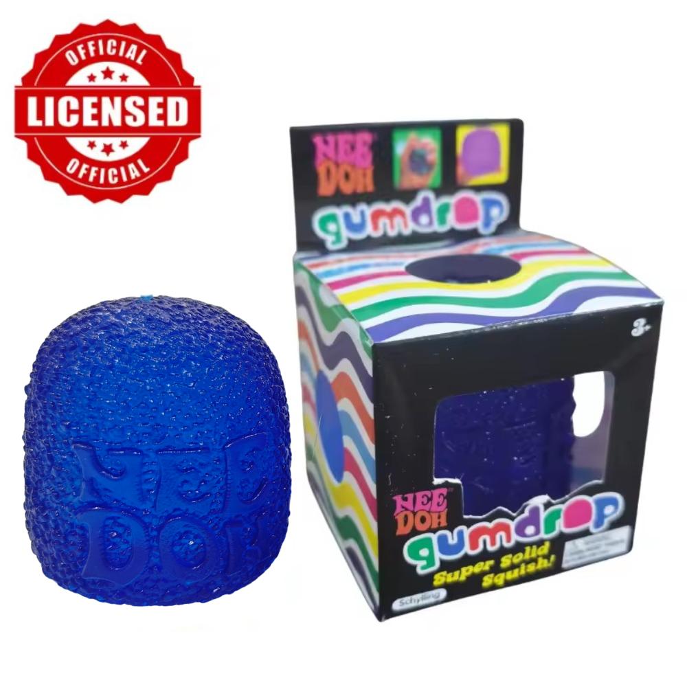 Schylling Mini Candy NeeDoh Gumdrop Soft Sensory Fidget Toy Stress Relief Squeeze Ball Small Gift