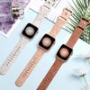 Straps For Apple Watch Band 44mm 42mm 41mm 40mm 45mm 49mm 46mm Floral Engraved Bracelet Correa Iwatch Series 10 9 7 SE 6 8 Ultra
