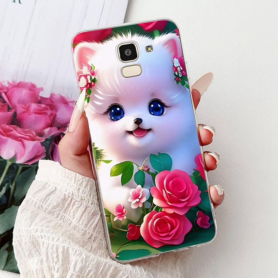 For Samsung Galaxy J6 2018 J600 SM-J600F Case Luxury Marble Dragon Soft Clear Silicone Phone Cover For Samsung J6 Plus J610 Capa
