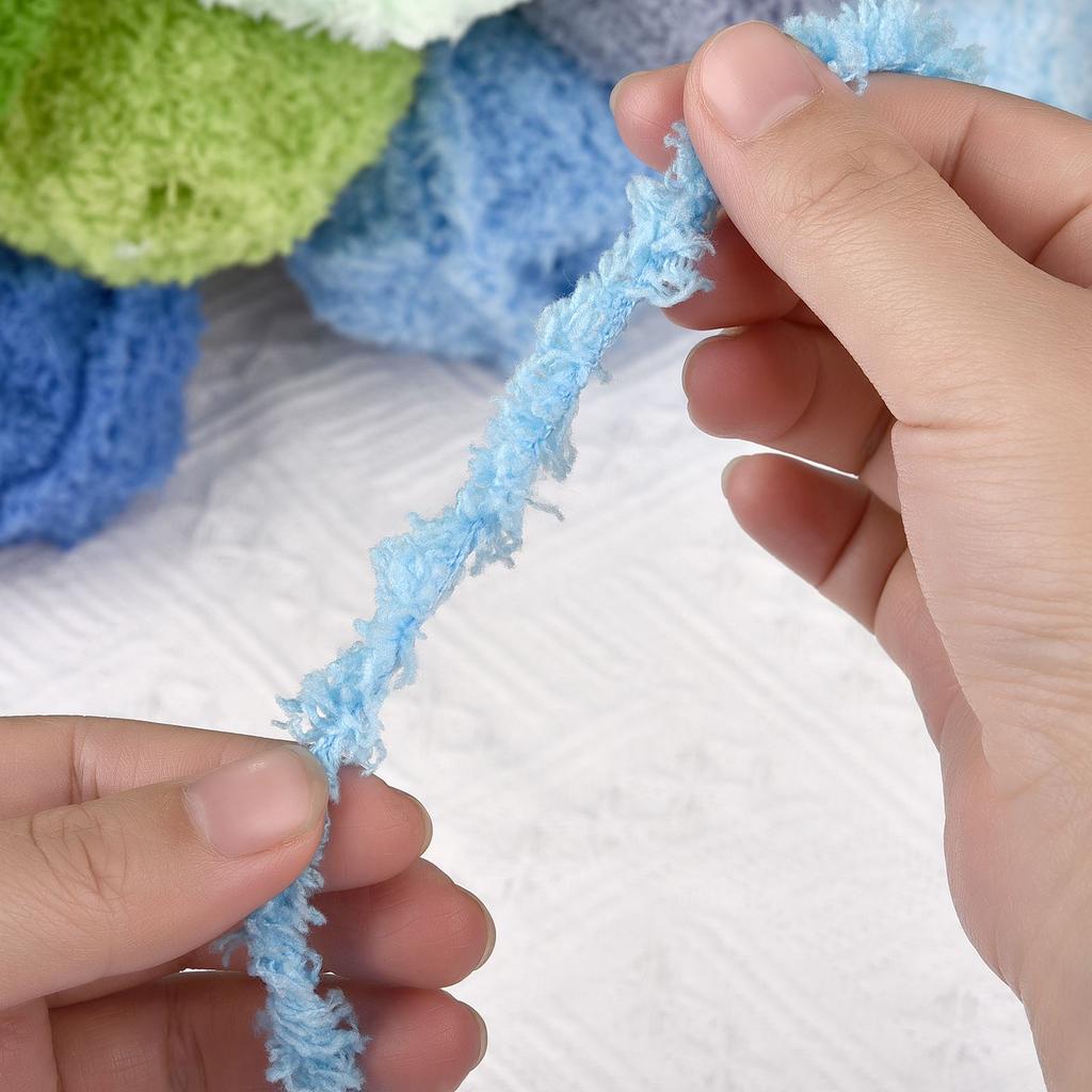 50g/PC Soft Hand Knitting Yarn Soft Thin Coral Velvet Towel Yarn For Hand Knitting Crochet Hats Socks Home Sewing Accessories