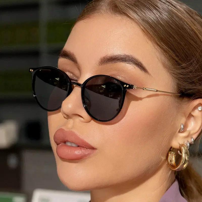 Vintage Trend Round Metal Sun Glasses Women Men Retro Classic Luxury Sunglasses Fishing Camping Female Male Eyeglasses UV400