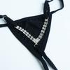 New Shiny Rhinestone Body Chain Jewelry Women's Sexy Versatile Super Sparkling Simple thong Nightclub Fun Bikini Underpants