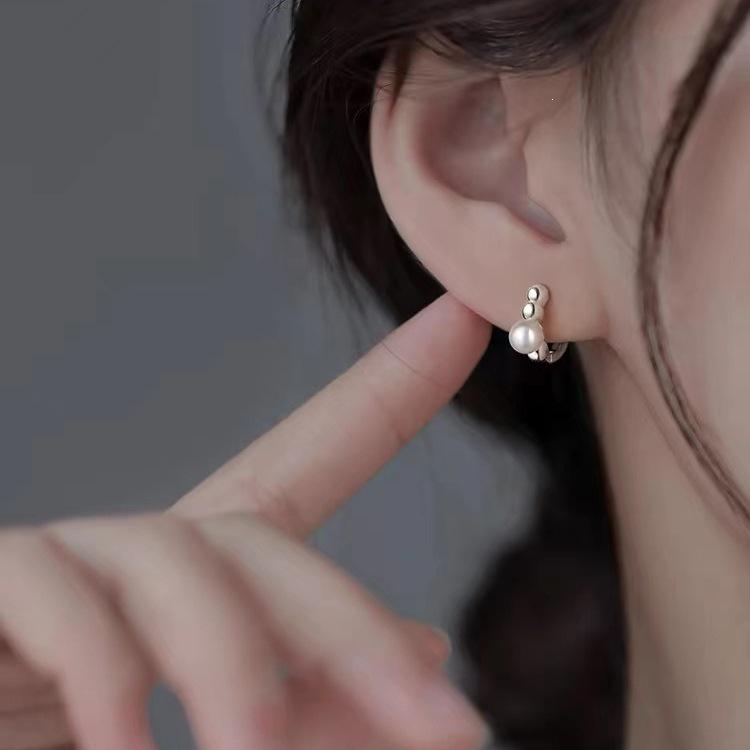2024 New Style Pearl Earrings | 925 Sterling Silver Studs | Light Luxury Women's Jewelry