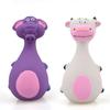 Dog Toys Sound Squeaky Elephant Cow Animal Latex Chew Pet Rubber Vocal Toys For Small Large Dogs Bite Resistant Interactive Toy