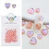 Clear Nail Rhinestones,Resin Heart Nail Gems Stones Nail Diamonds,Nail Crystals for Nail Art Supplies Heart Nail Charms
