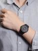 EUTOUR Magnetic Wristwatch Men Quartz Minimalist Casual Waterproof 40MM Black Dial Black Stainless Steel Mesh Band
