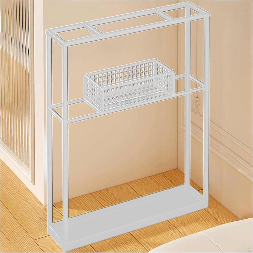 Badminton Racket Holder Floor Stand for Tennis Equipment 40cmx9cmx50cm