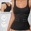 Damen Modal Camisole mit eingebautem BH Longline Ärmelloses Tanktop
