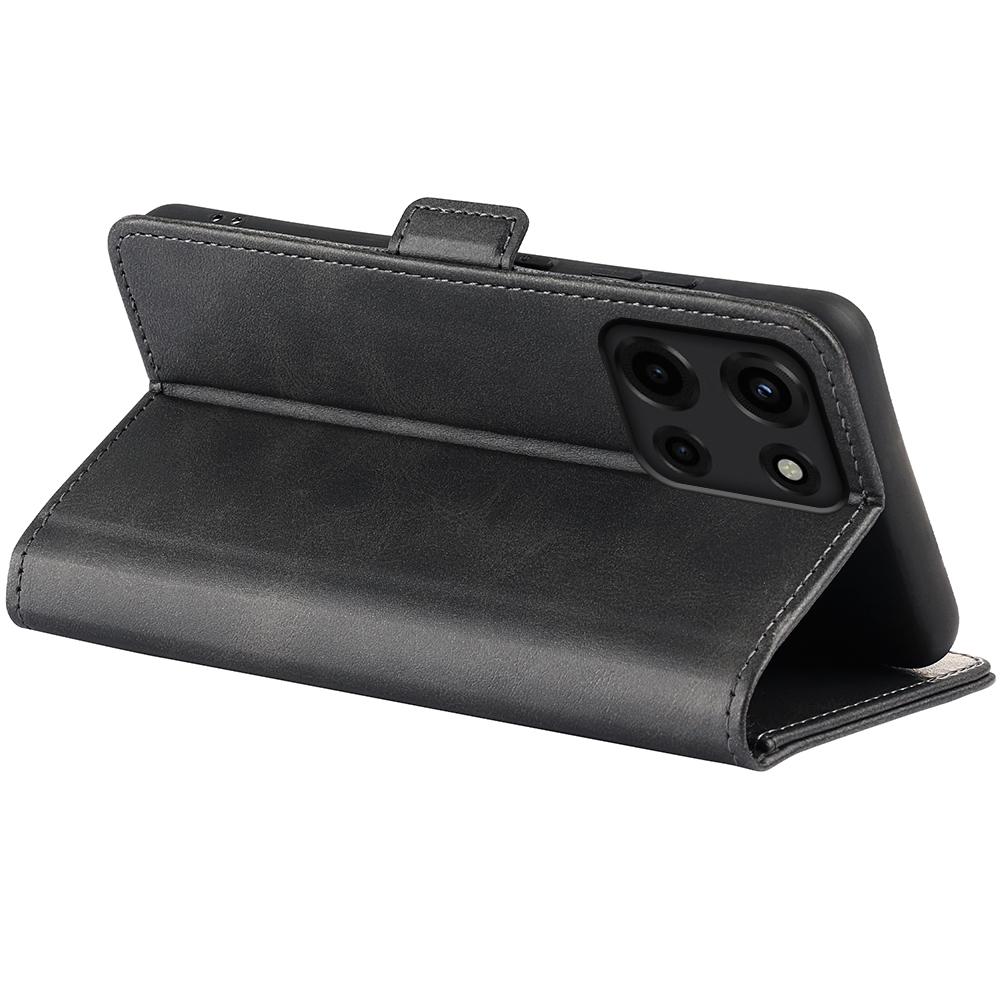 For Motorola Moto G 5G (2025) Stand Case Calf Texture Leather Wallet Phone Cover