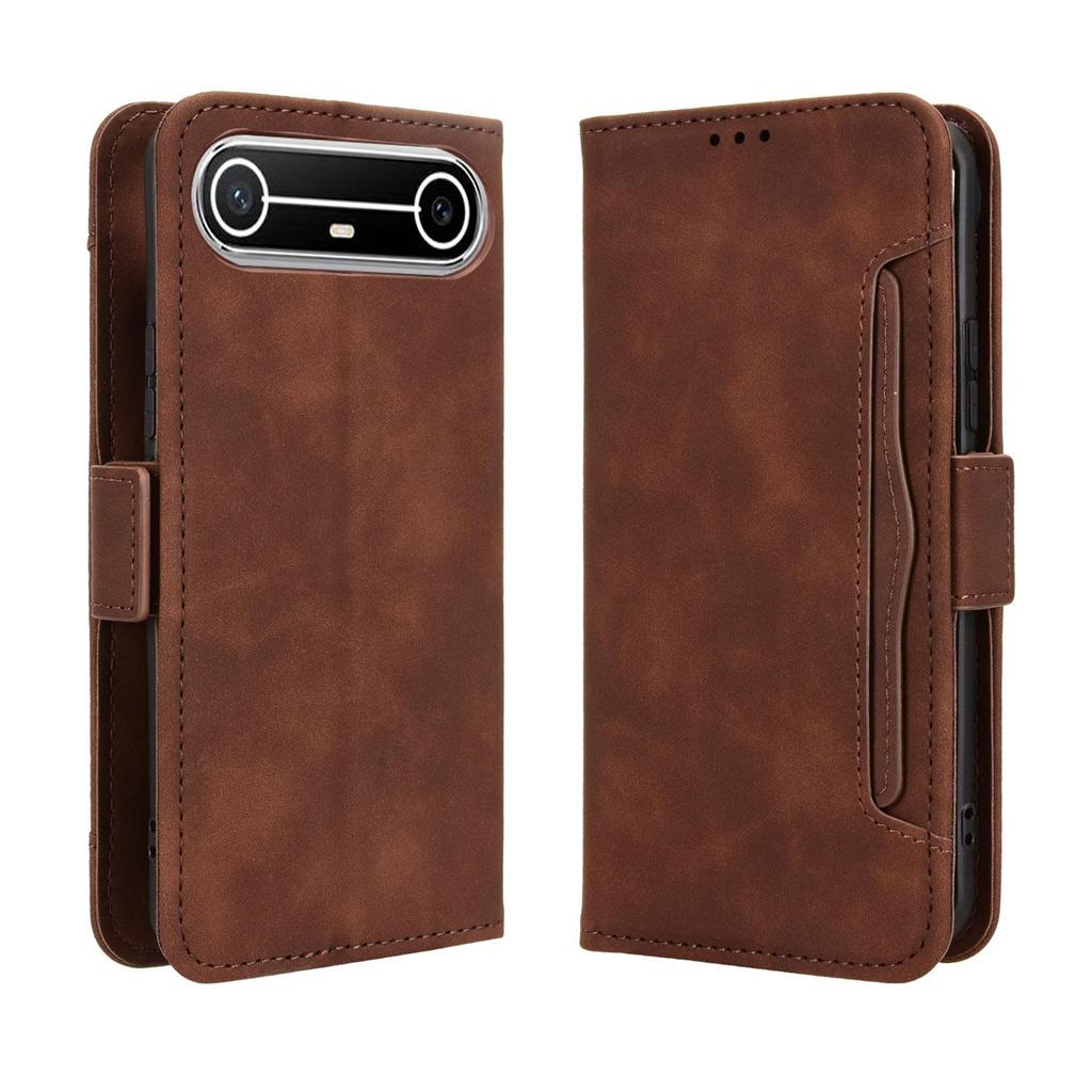 Flip Cover for Tecno Pova Slim / Tecno Spark Slim PU Leather Full-Body Protection [RFID Blocking] Phone Cases Wallet Cover