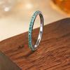 Color Zircon Micro-inlaid Diamond Ring Women's Light Luxury Stacking Ins Niche Ring Fashion Temperament Jewelry Row Ring
