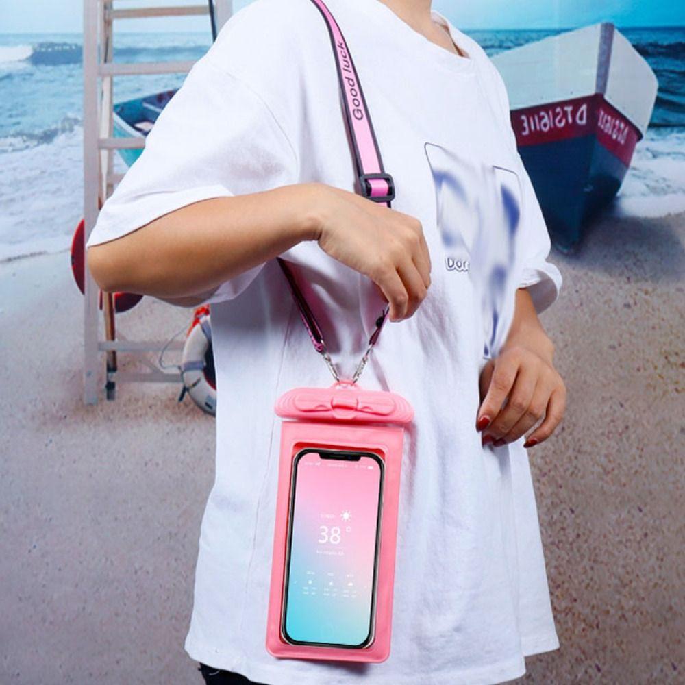 Air Bag Halter Waterproof Phone Case Universal Phone Protector Pouch Mobile Phone Bag  Underwater