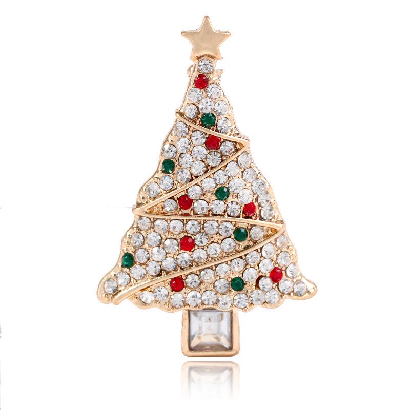 Popular European and American Creative Christmas Tree Brooch - Hot Selling Clothing Accessory