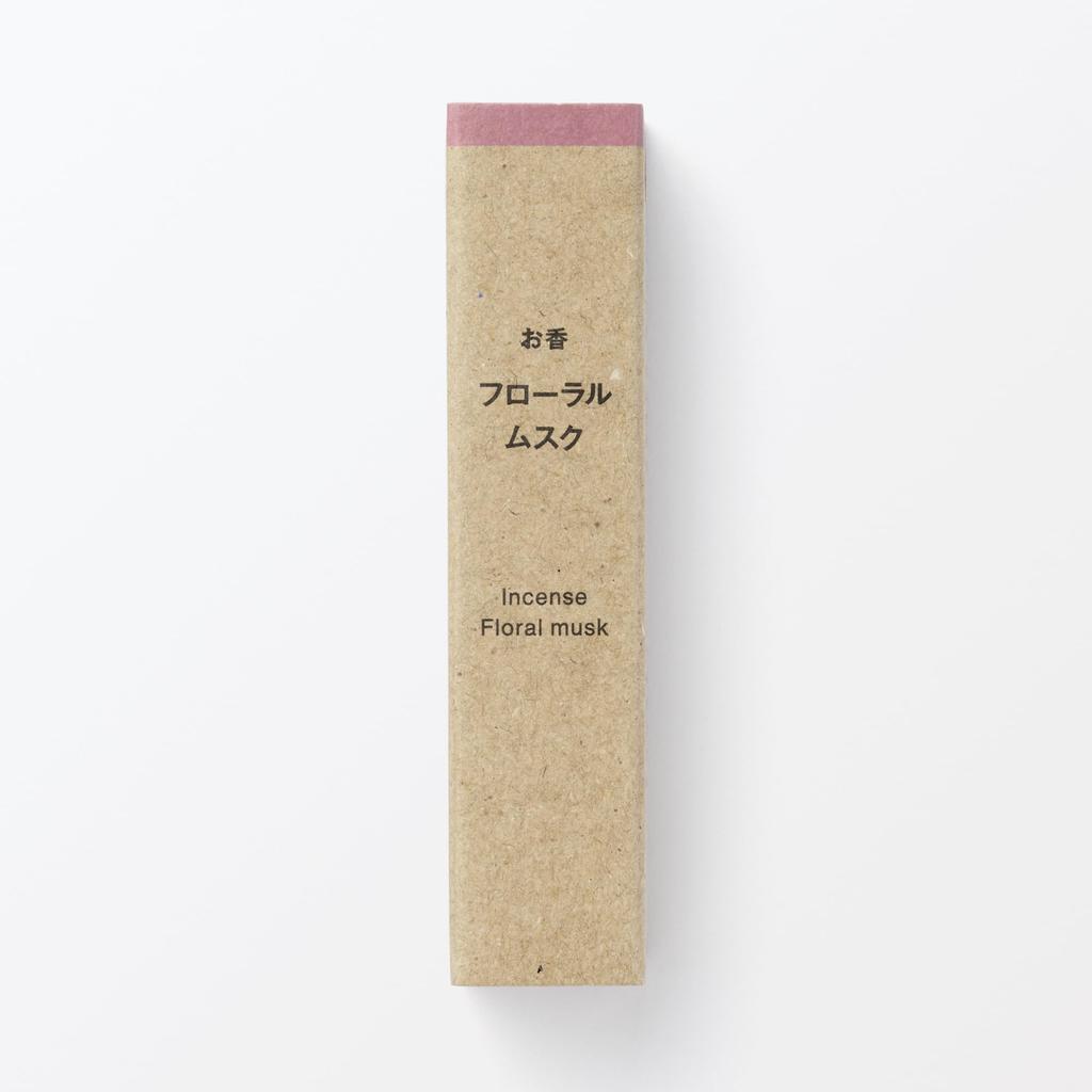 MUJI Floral Musk Incense 12 Sticks - Japanese Room Fragrance