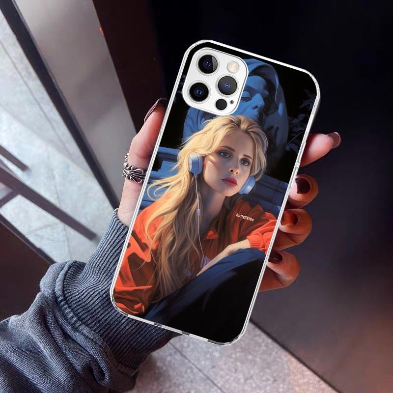Buffy the Vampire Slayer Phone Case For iPhone 17 Air 11 13 Mini 14 15 Plus 16 12 Pro Max 16E SE 7 8 Pattern Soft TPU Back Cover