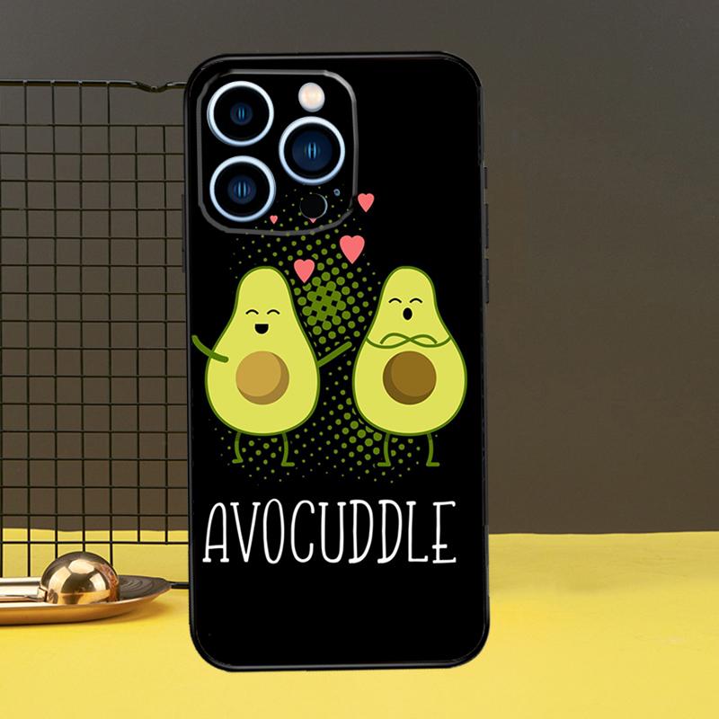 

Чехол для телефона с забавным мультяшным авокадо для iPhone 12 13 Mini 11 14 15 Pro Max XS X XR SE 2020 7 8 14 15 Plus iPhone 7