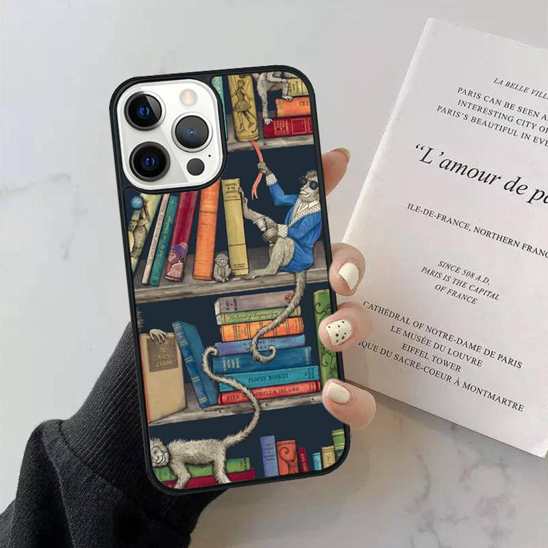 Library In Wonderland Phone Case Cover For iPhone 17 Air 15 13 Pro Max 16 14 Plus 11 12 Apple max
