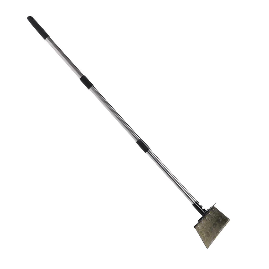 Garden Cleaning Shovel 1.6m Adjustable Handle Multifunctional Flat Shovel Floor Scraper Tool for Weeding Digging Ice