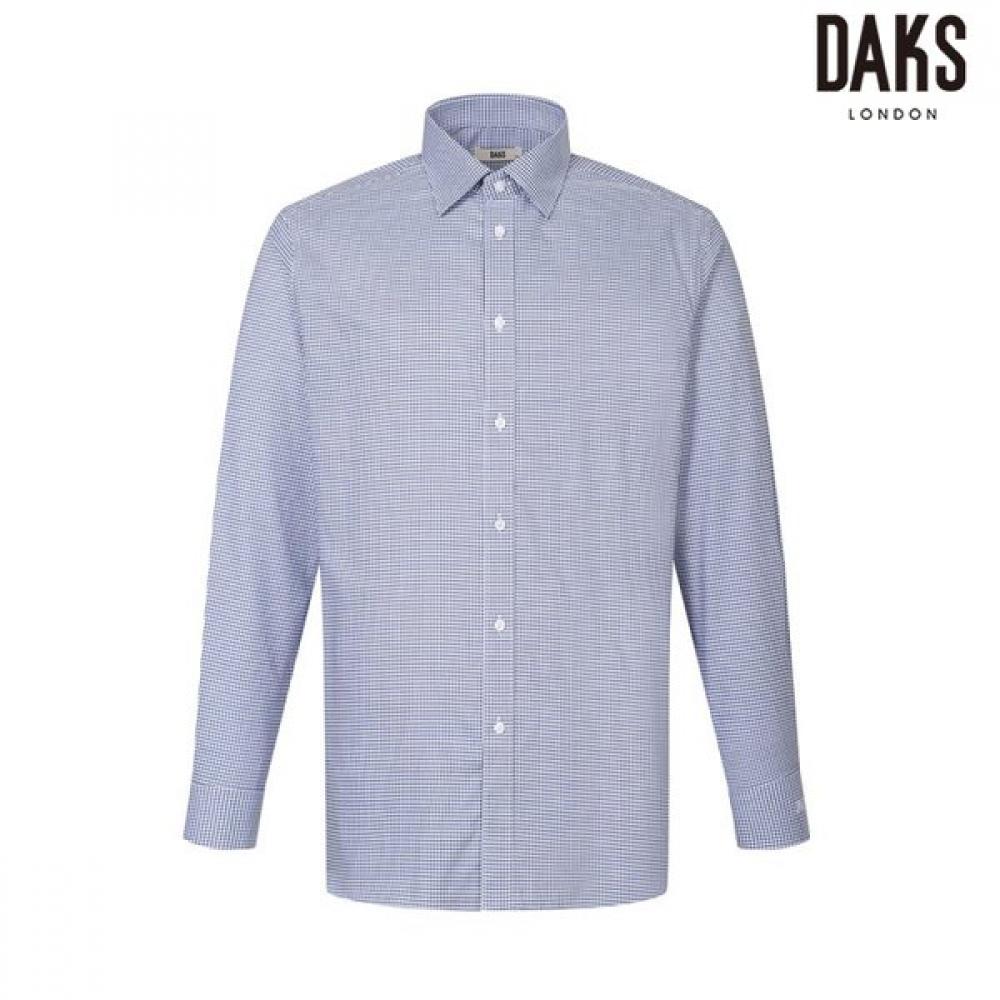 DakS Men S Micro Pattern Regular Fit dreSS Shirt Cotton Blend dmp1Shdl121b1 Blue/95