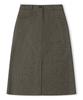 Jun By Jun K Herringbone H-Line Skirt_Berry Brown