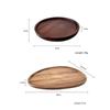 1Pcs Irregular Oval Serving Tray Wood Dinner Plates Fruit Dishes Dry Fruit Sushi Tea Tray Bread Wooden Plate Home Decoration
