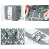 NEW Foldable Storage Box Portable Clothes Organizer Tidy Pouch Suitcase Non-woven Home Storage Box Quilt Storage Container Bag Box