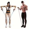 1pc Fitness Stretching Rope 5 Speed Resistance Belt with Handle, Ideal for Home Exercise, Pilates, Body Shaping, Perfect Gift for Christmas
