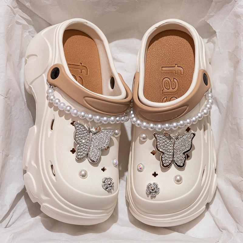 Dámské letní protiskluzové plážové sandály s platformou a otevřenou špičkou