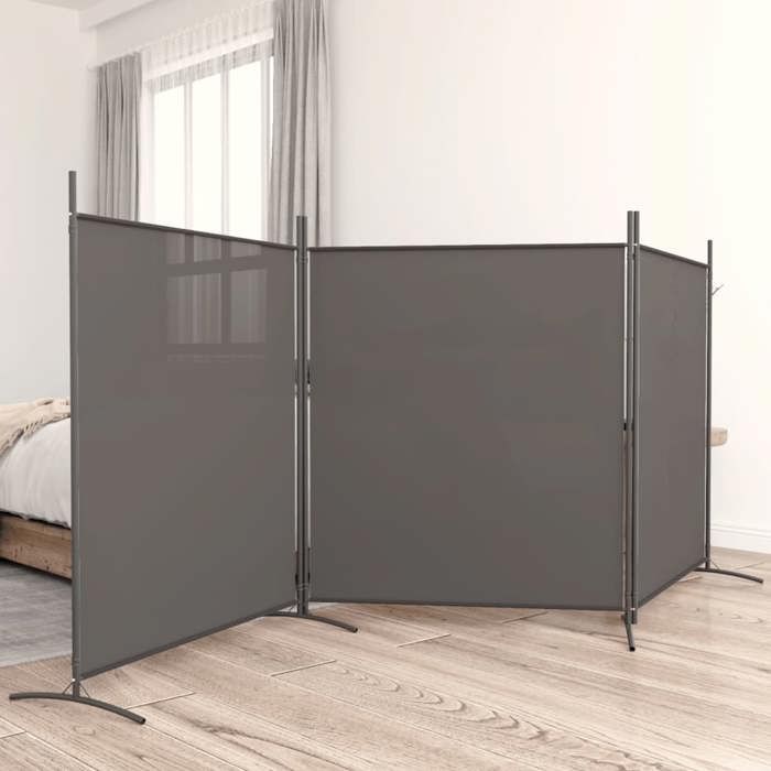 VidaXL Cloison de Séparation 3 Panneaux Séparateur de Pièce Pliable Diviseur Écran d'Intimité Paravent Décoration Salon 350280
