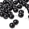 100 Stück Glasaugen 4 bis 14 mm Nadelfilz-Set, schwarze Bohnen, Puppen, Puppen, Basteln