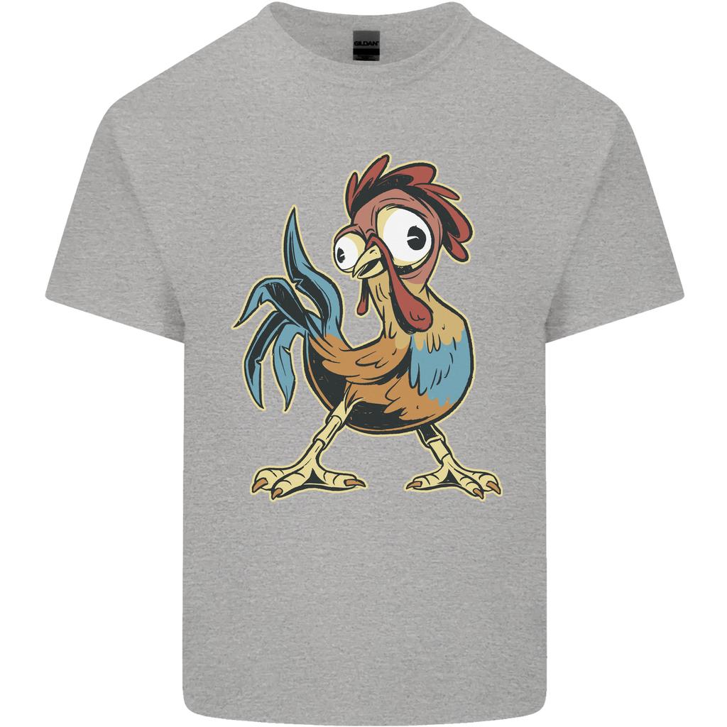 A Funky Rooster Farm Animals Chicken Unisexs Light Cotton Tshirt