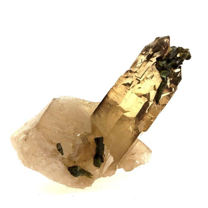 Quartz fumé + Tourmaline 841.8 carats