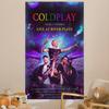 CColdplay Band Chart Wandteppich Für Wohnzimmer Haus Studentenwohnheim Dekor Kunst Heimdekor