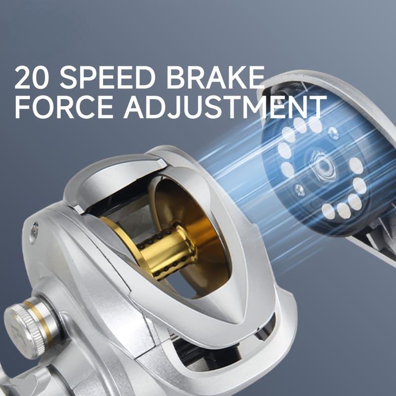 Metall Köderrolle Linke und Rechte Hand Hohe Übersetzungsverhältnis Ist Perfekt für Urlaubs-Süßwasser- und Salzwasserfischen Ein Tolles Geschenk Auch Ein Angelgerät