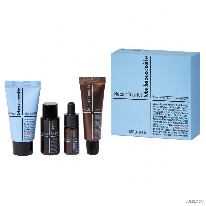 

MEDIHEAL Madecassoside Repair Trial Kit (Cleansing Foam 30ml + Toner 30ml + Serum 10ml + Cream 20ml)