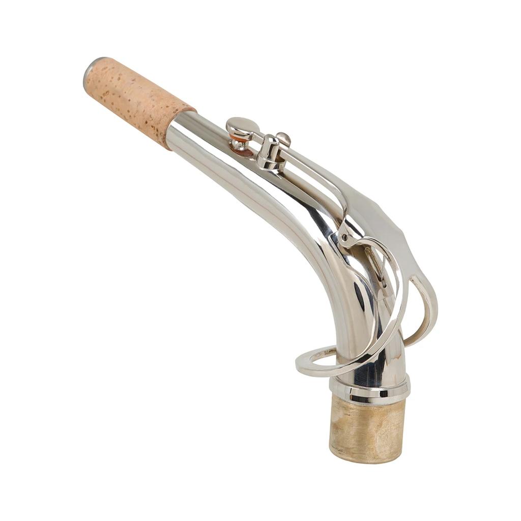 M MBAT Altsaxophon gebogener Hals Hals Silber Saxophon gebogener Hals Mundstück 2,5 cm Altsaxophon Ersatzteile Holzblasinstrument Teile & Zubehör