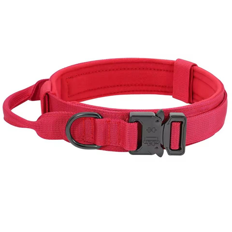 Heavy-Duty Military Tactical Dog Collar & Leash Set: Adjustable & Durable For All Sized Dogs